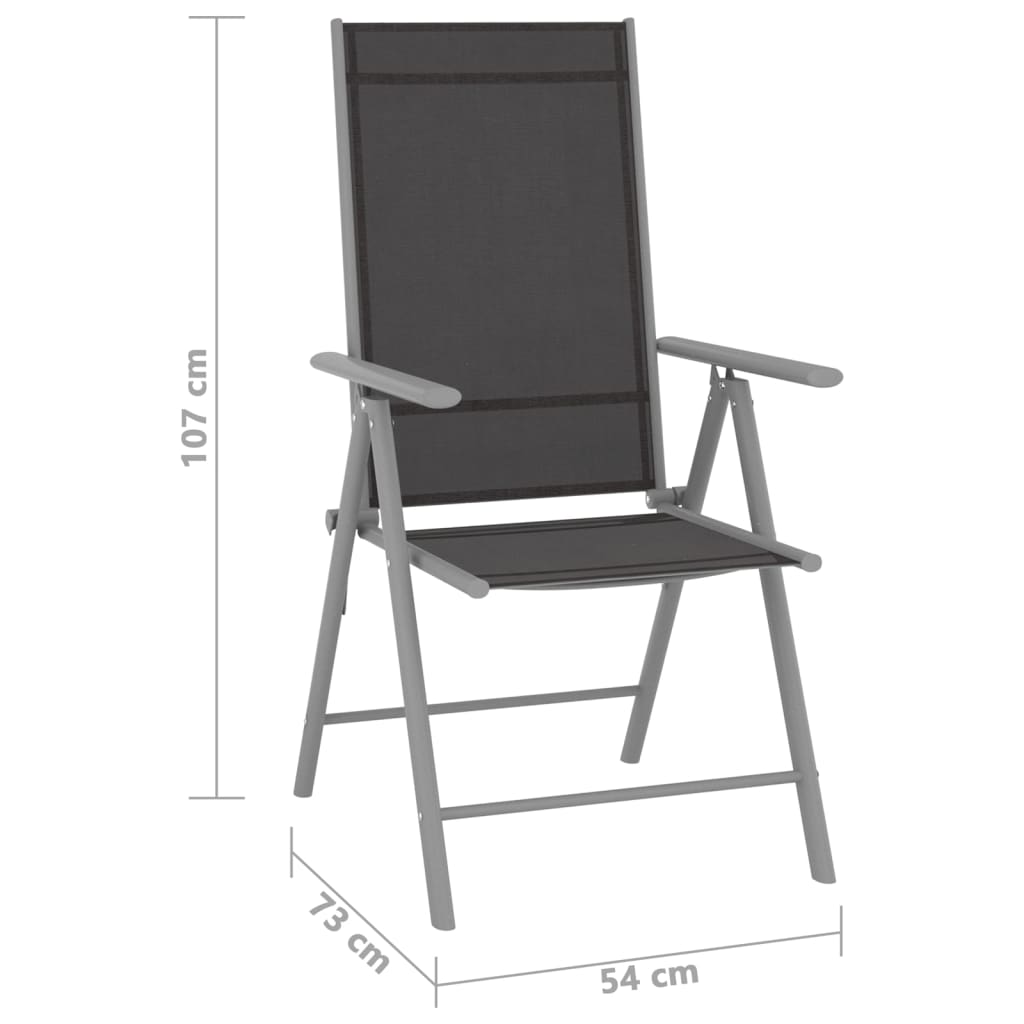 10 pcs conjunto de jantar para jardim preto e prateado