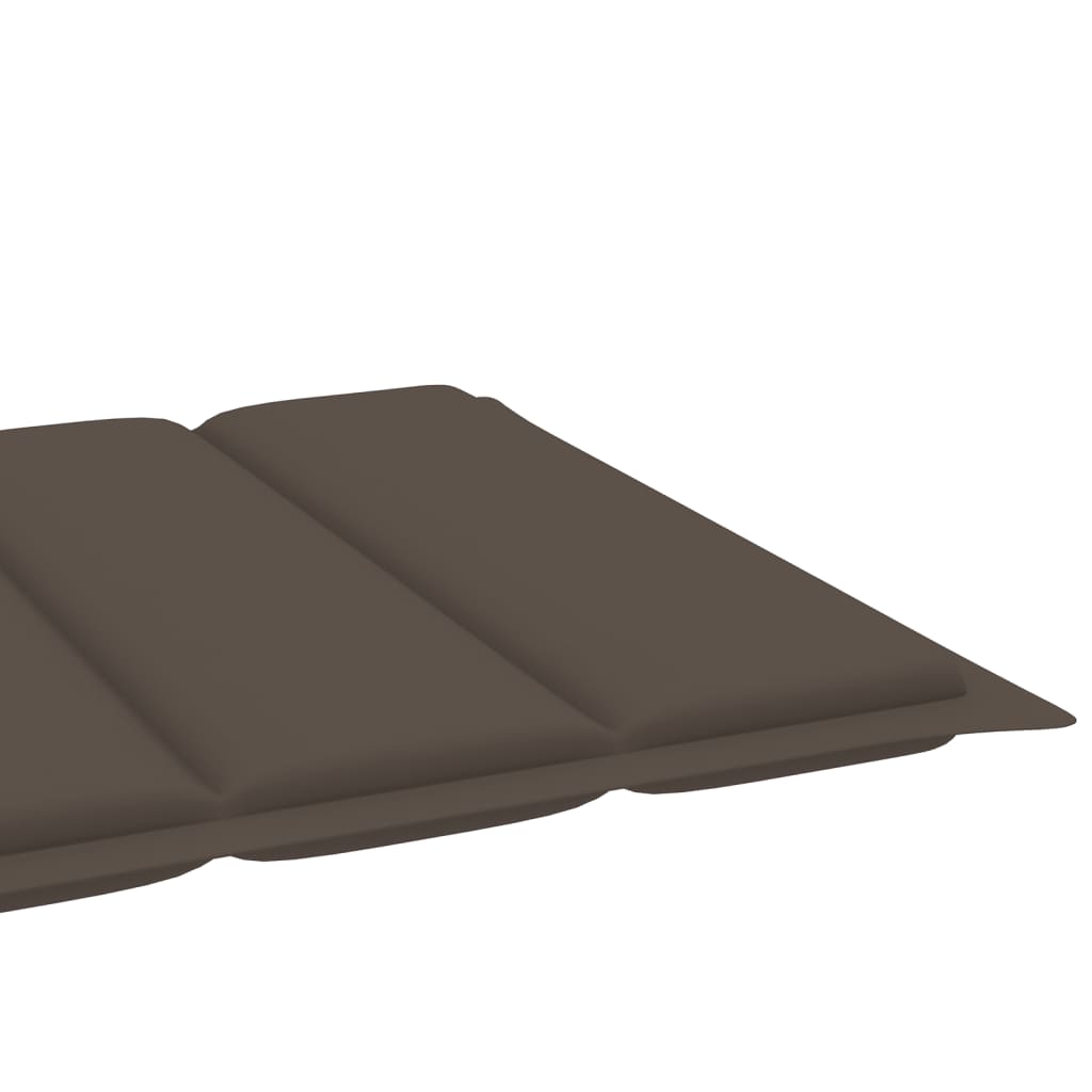 Sun loungers 2 pcs with grey-acast cushion. solid teak