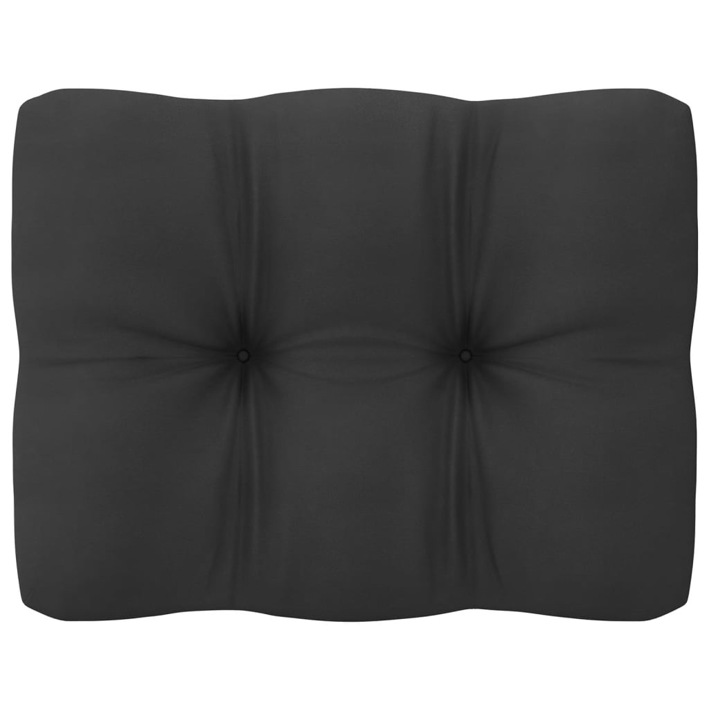 8 pcs conjunto lounge de jardim + almofadões pinho maciço cinza