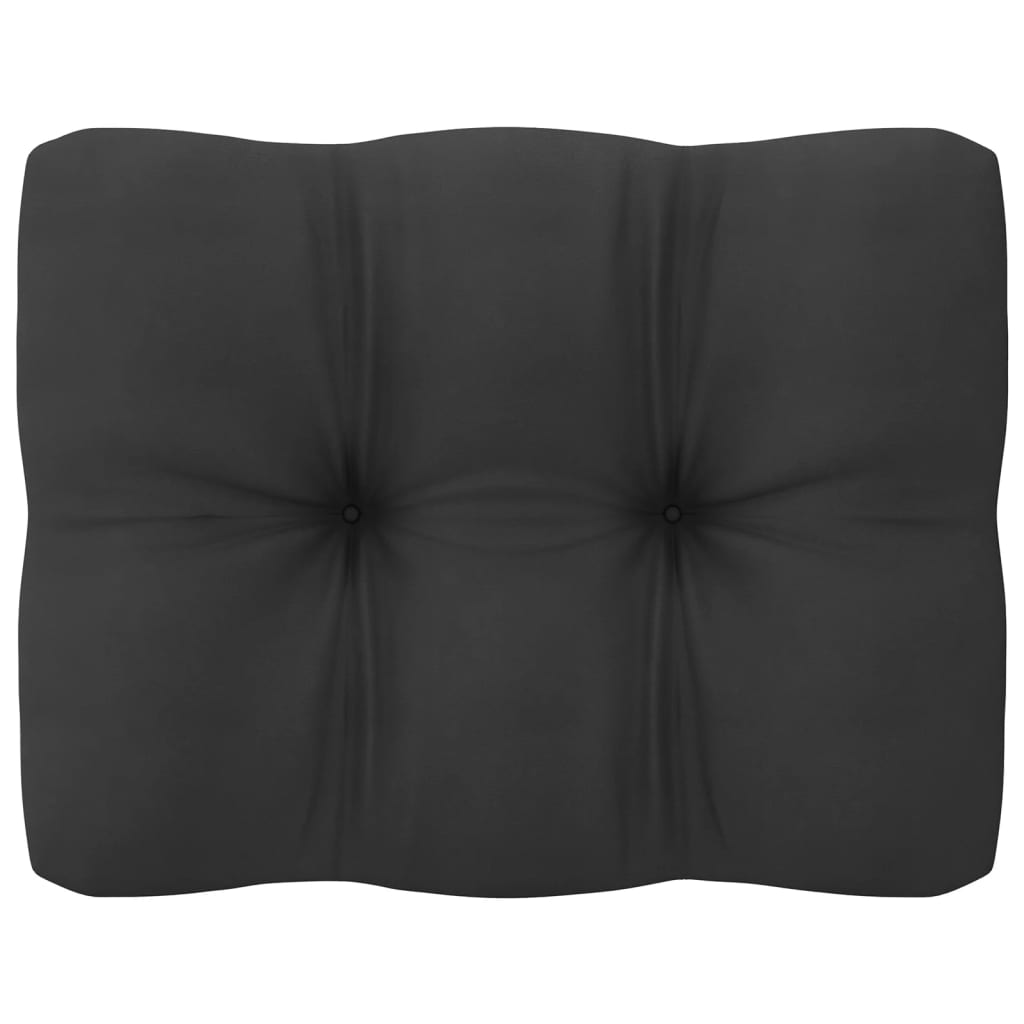 8 pcs conjunto lounge de jardim + almofadões pinho maciço cinza