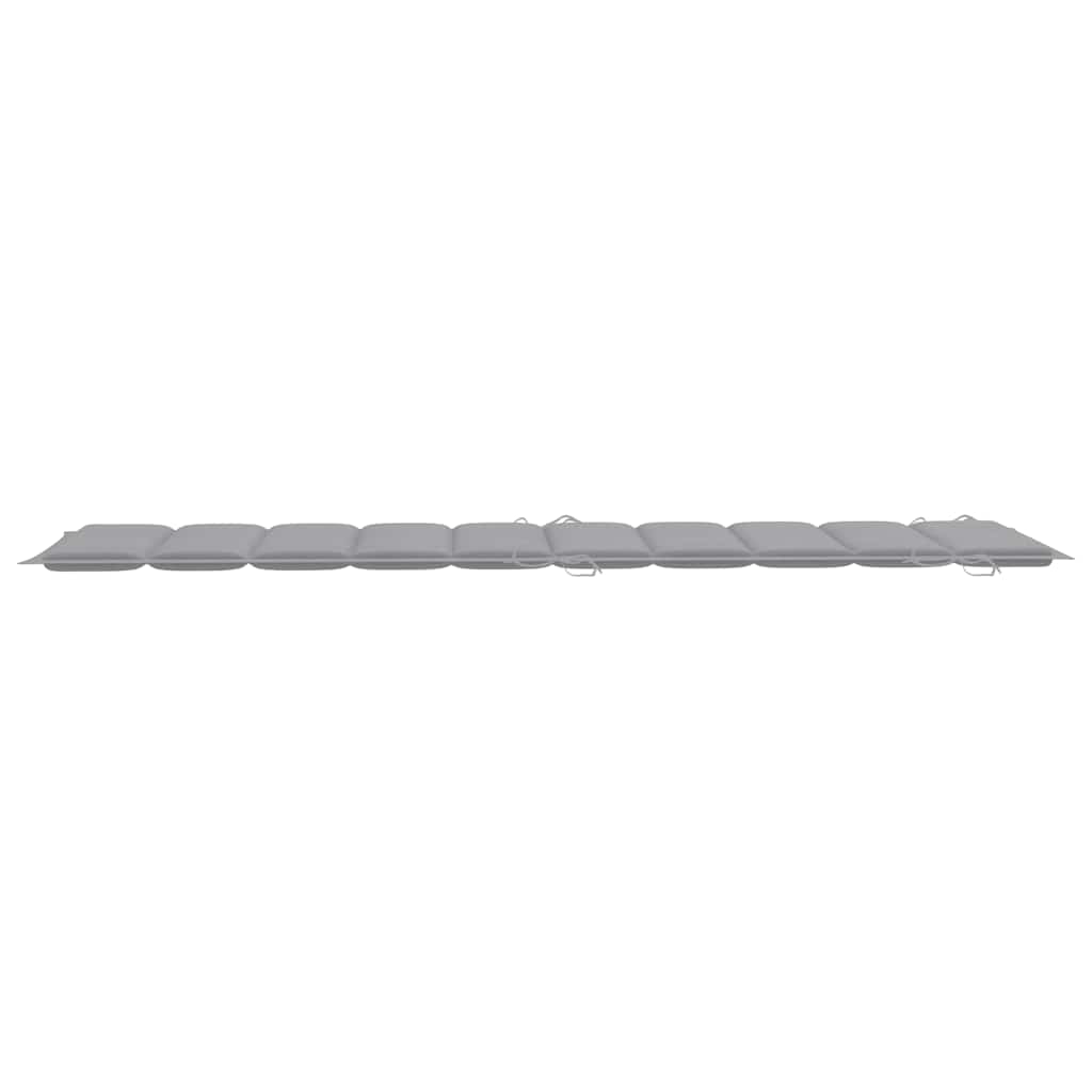 Espreguiçadeiras com mesa e almofadões 2 pcs acácia maciça