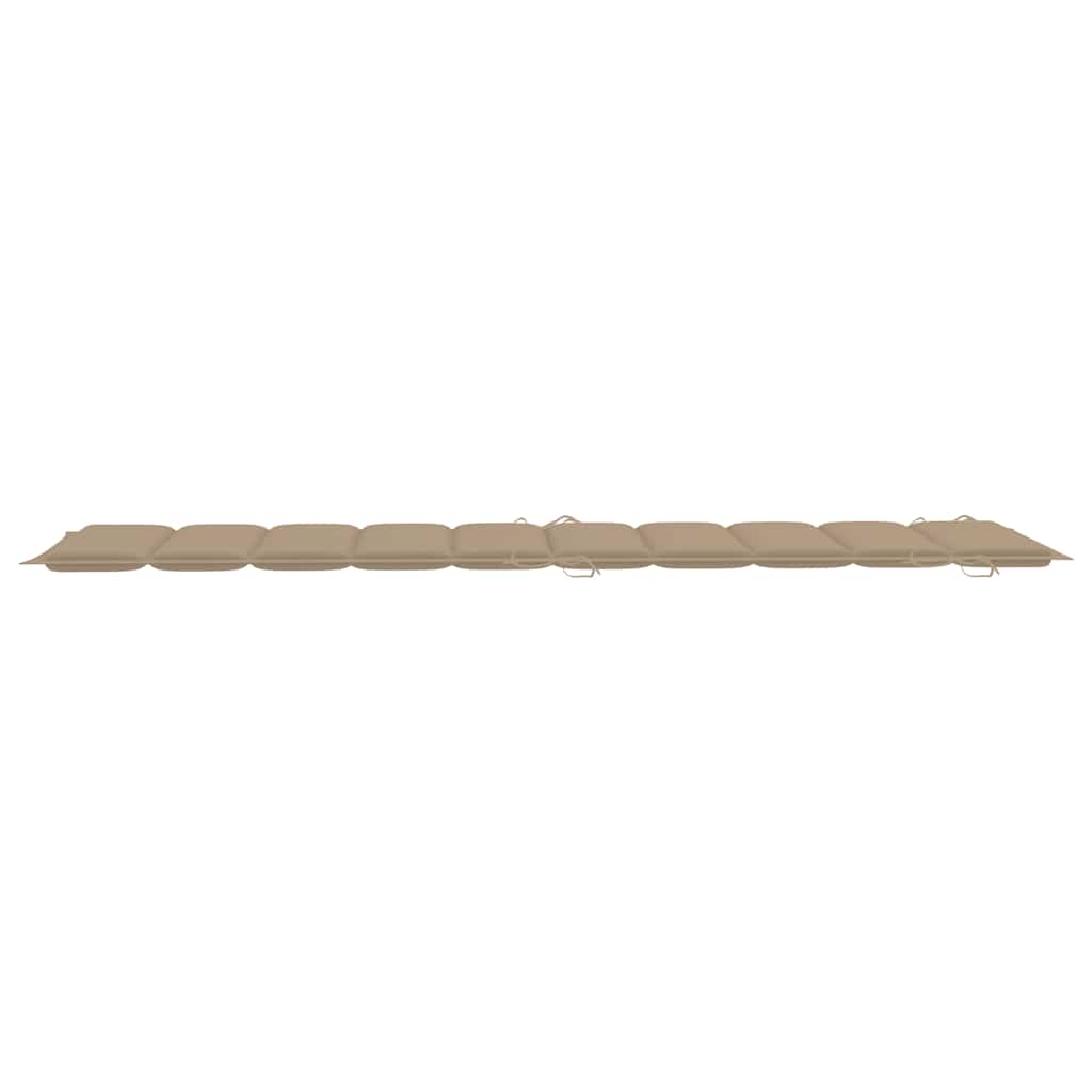 Espreguiçadeiras com mesa e almofadões 2 pcs acácia maciça