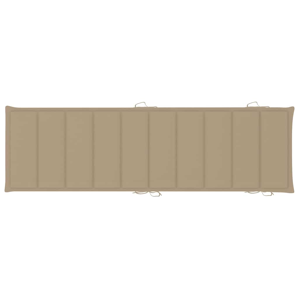 Espreguiçadeiras com mesa e almofadões 2 pcs acácia maciça