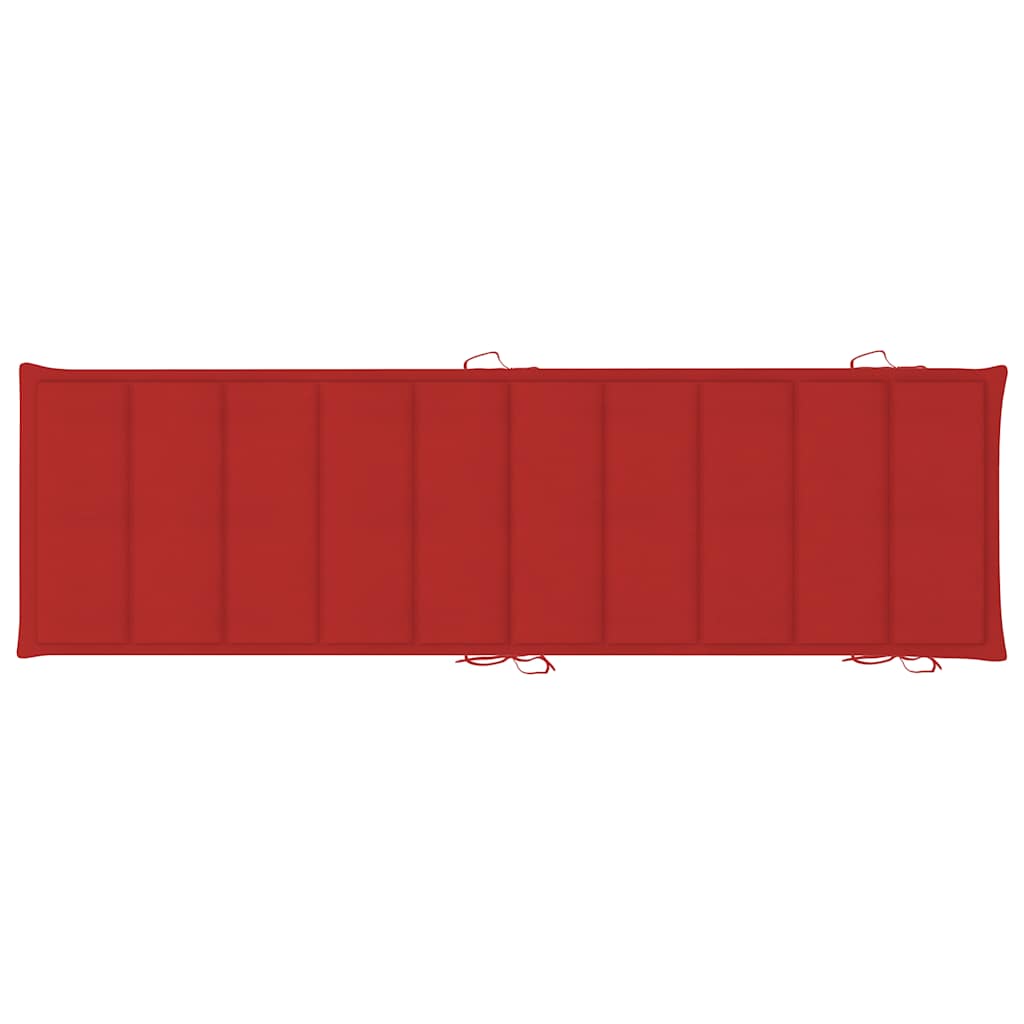 Espreguiçadeiras com mesa e almofadões 2 pcs acácia maciça