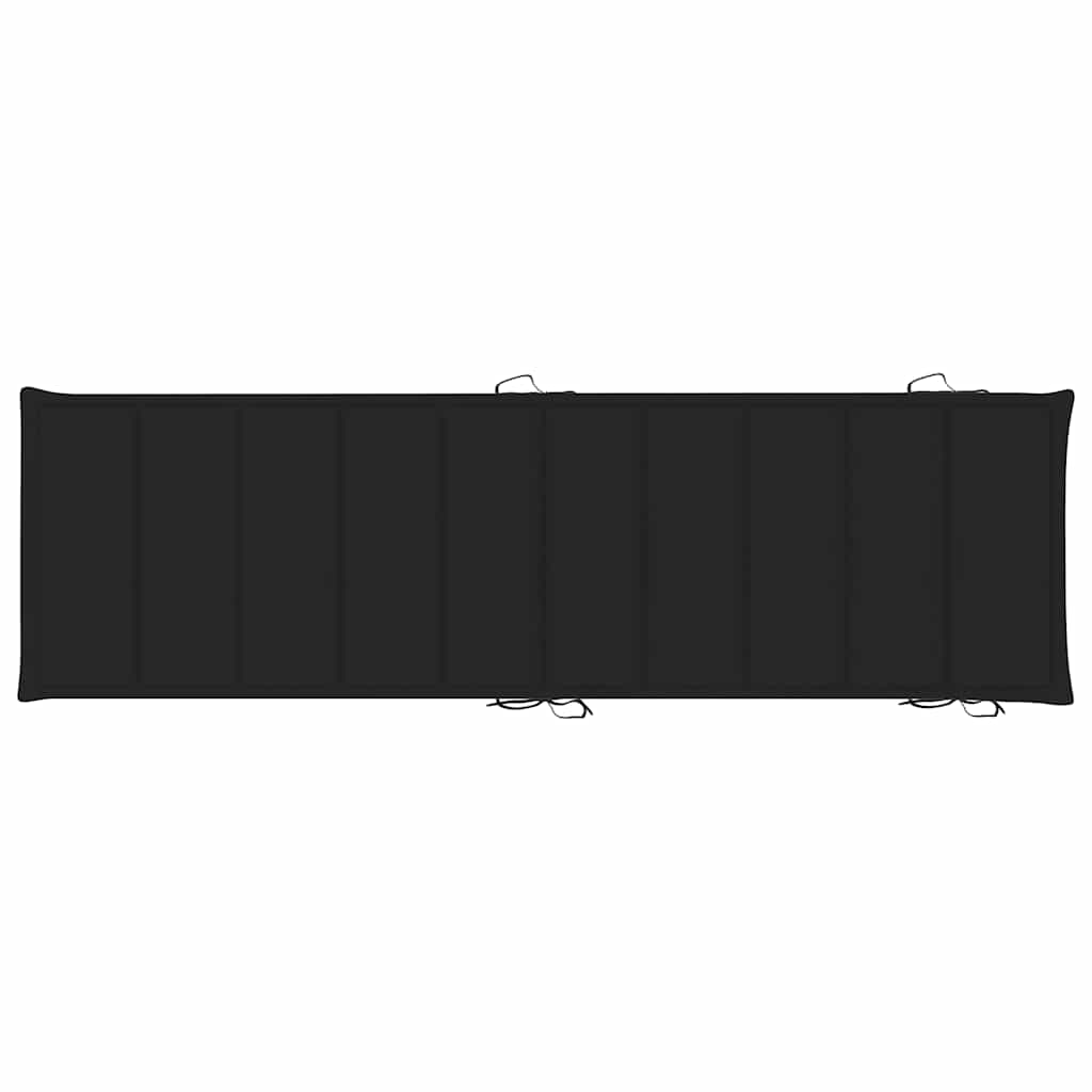 Espreguiçadeiras com mesa e almofadões 2 pcs acácia maciça