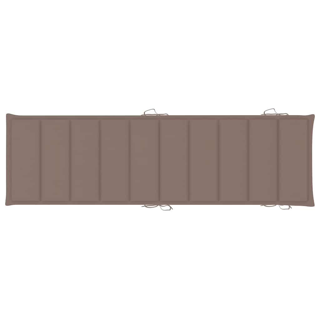 Espreguiçadeiras com mesa e almofadões 2 pcs acácia maciça