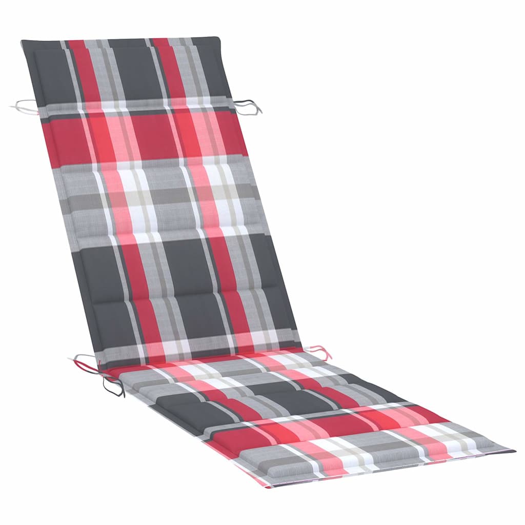 Espreguiçadeiras com mesa e almofadões 2 pcs acácia maciça