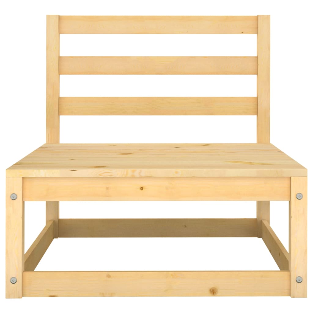 10 pcs conjunto lounge de jardim pinho maciço