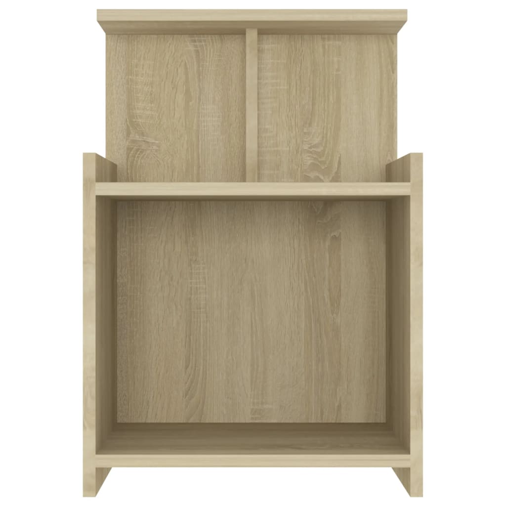 Bedside tables 2 pcs made of wood, Sonoma oak