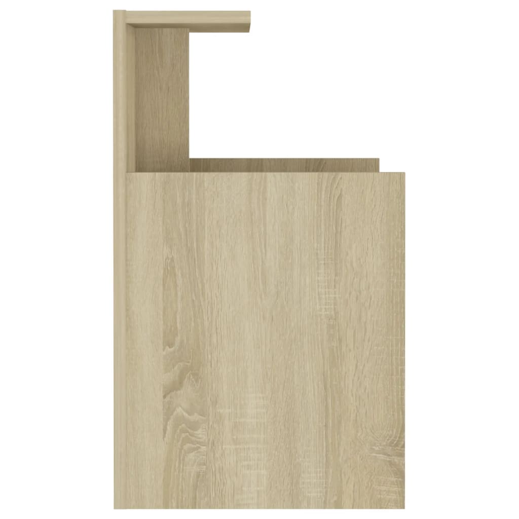 Bedside tables 2 pcs made of wood, Sonoma oak