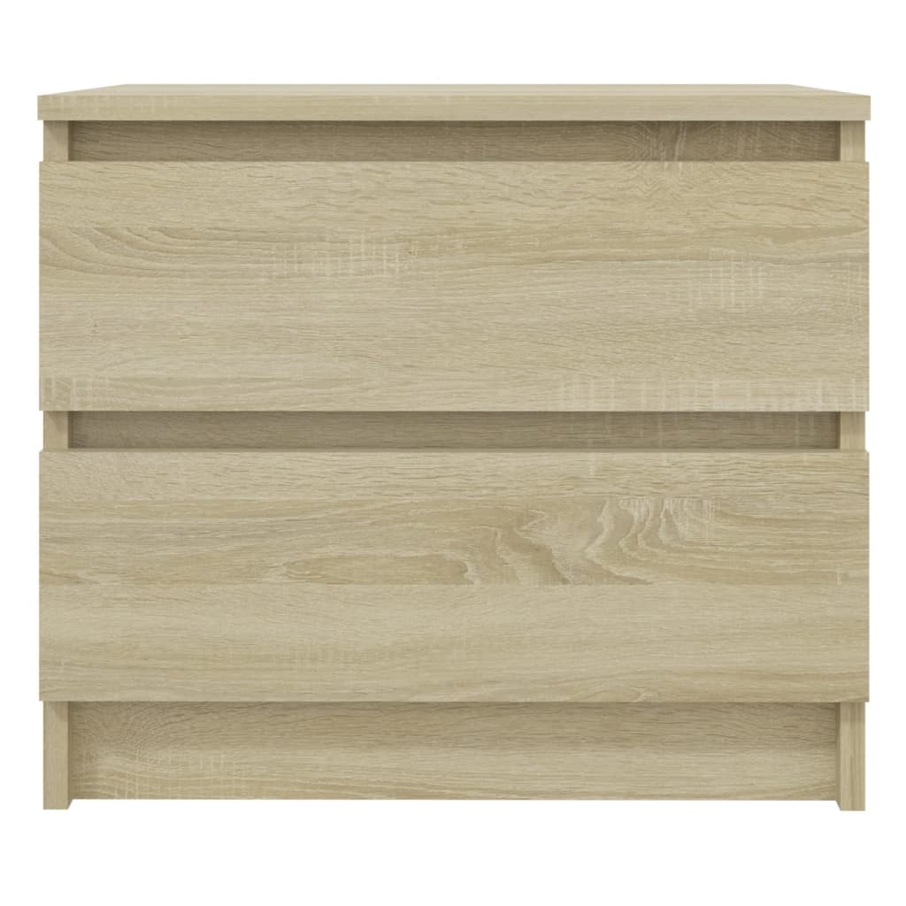 Bedside table made of wood, Sonoma oak