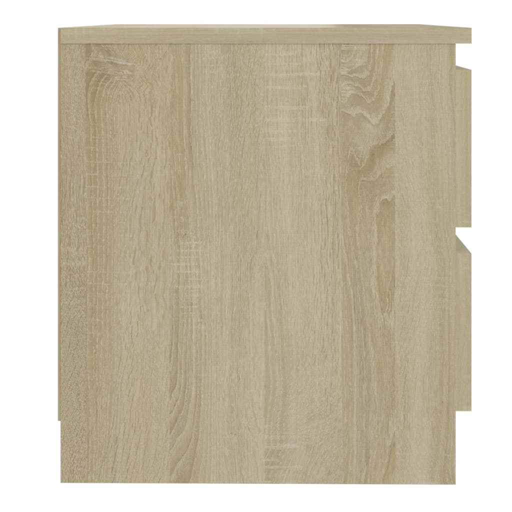 Bedside table made of wood, Sonoma oak