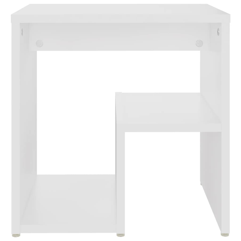 Bedside table 40x30x40 cm wood derivatives white