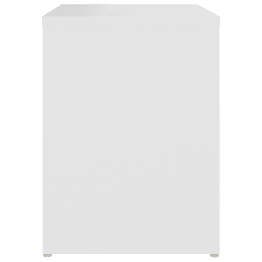 Bedside table 40x30x40 cm wood derivatives white