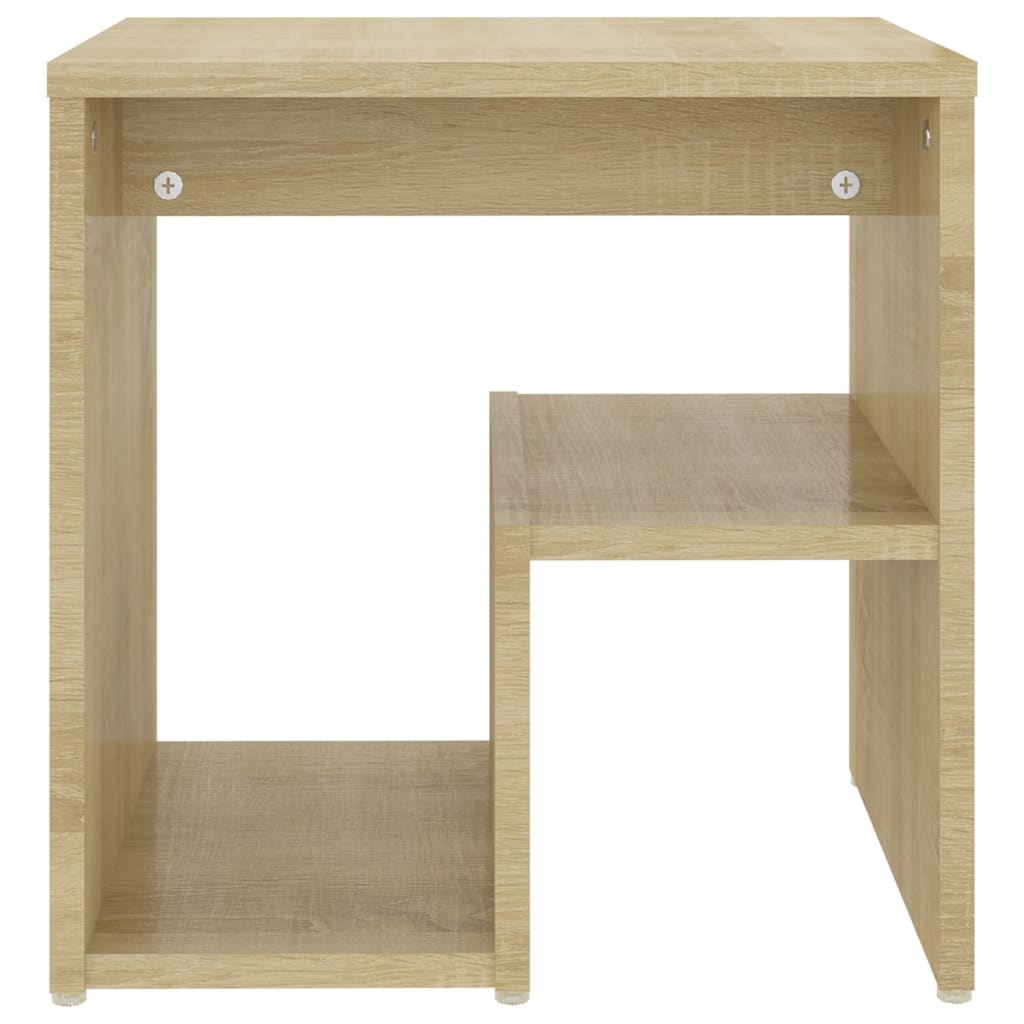 Bedside tables 2 pcs made of wood, Sonoma oak