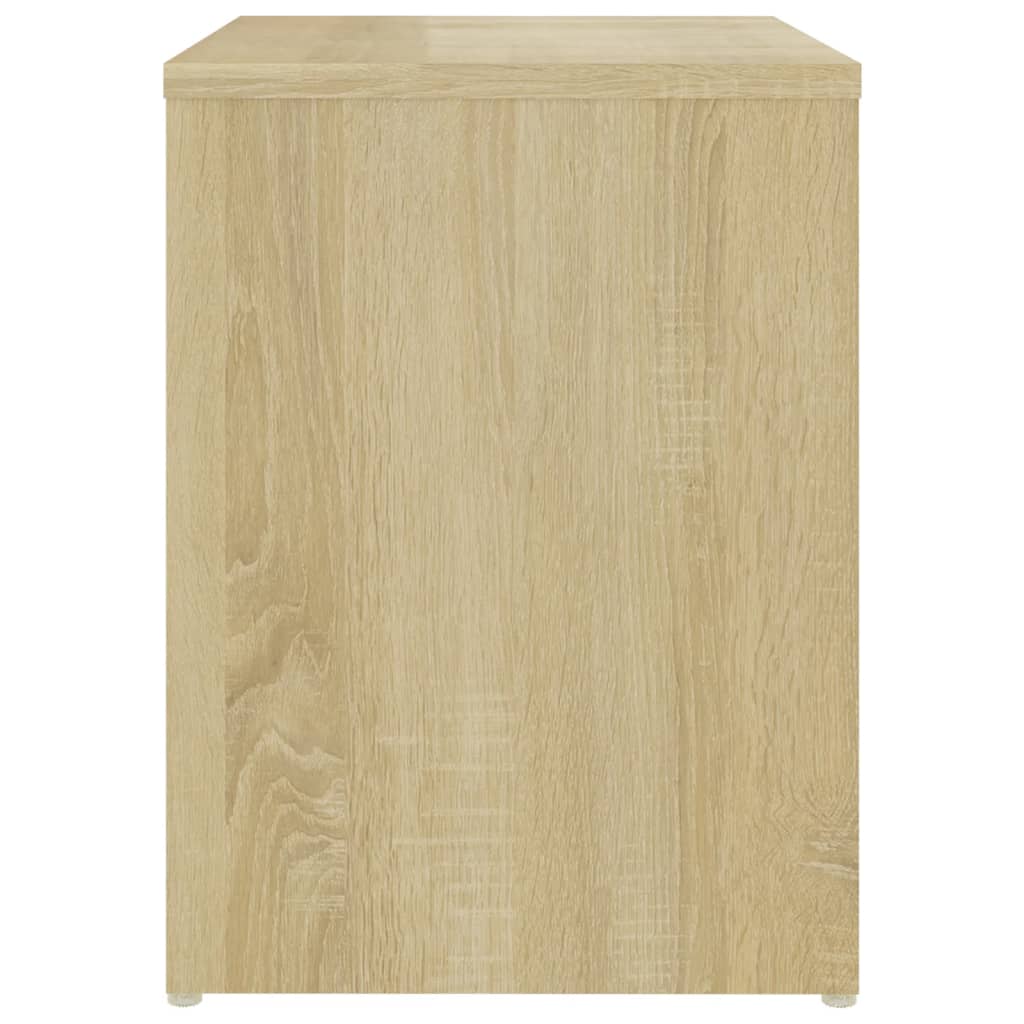 Bedside tables 2 pcs made of wood, Sonoma oak