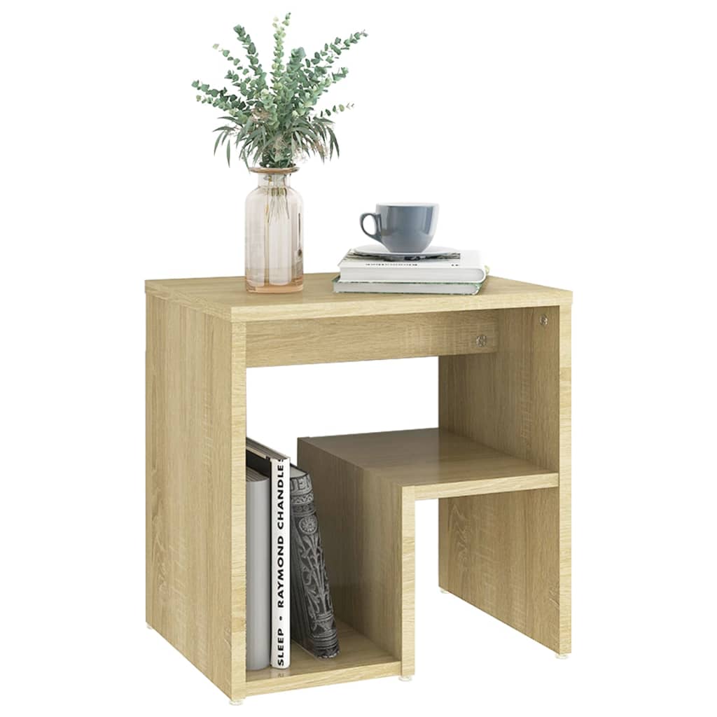 Bedside tables 2 pcs made of wood, Sonoma oak