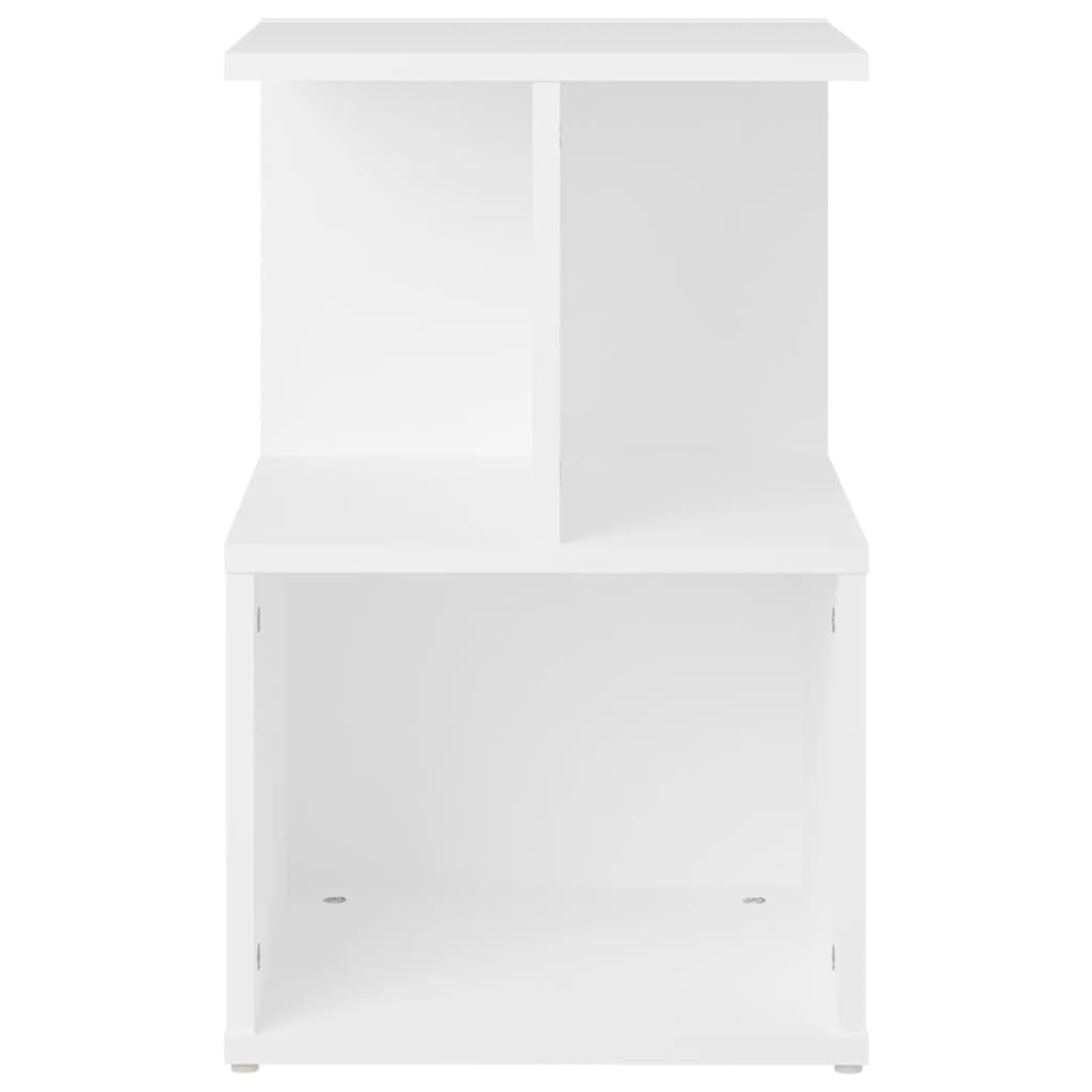 Bedside tables 2 pcs 35x35x55cm wood derivatives white