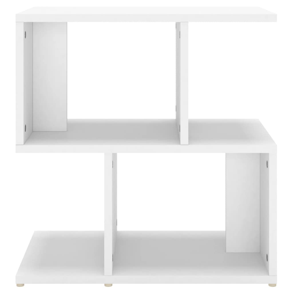 Bedside table 50x30x51.5 cm white wood derivatives
