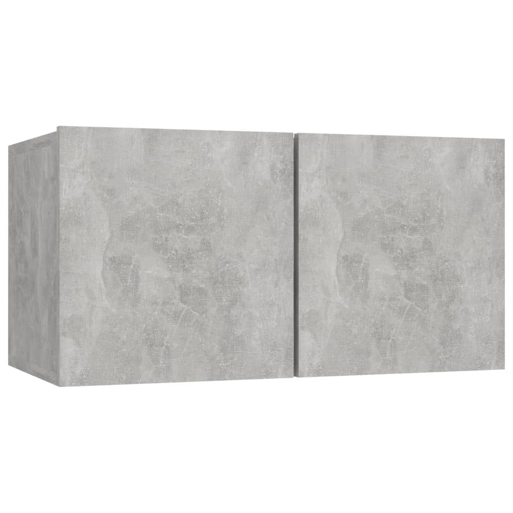 10 pcs cement grey plywood TV furniture set