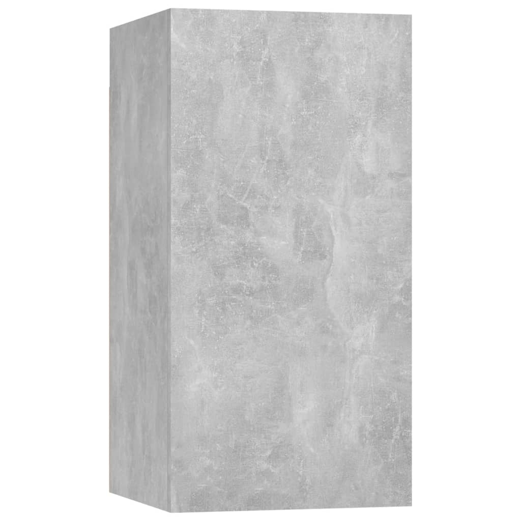 10 pcs conjunto de móveis de TV derivados madeira cinza cimento