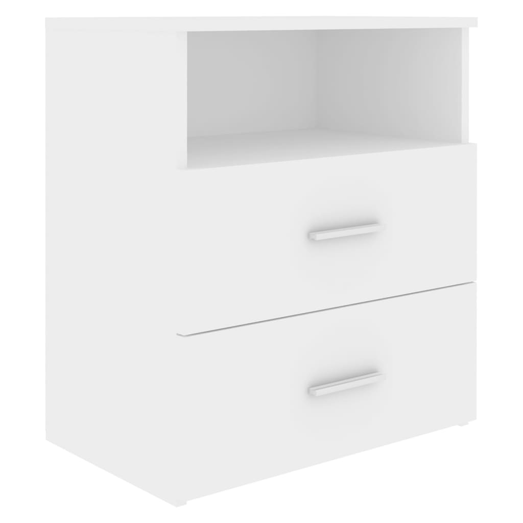 Bedside tables 2 pcs 50x32x60 cm white