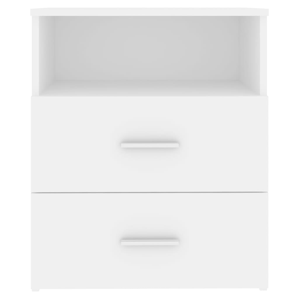 Bedside tables 2 pcs 50x32x60 cm white