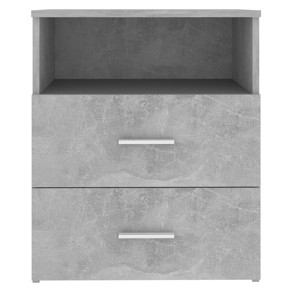 Mesas de cabeceira 2 pcs 50x32x60 cm cinzento-cimento