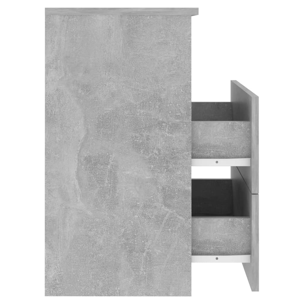 Mesas de cabeceira 2 pcs 50x32x60 cm cinzento-cimento