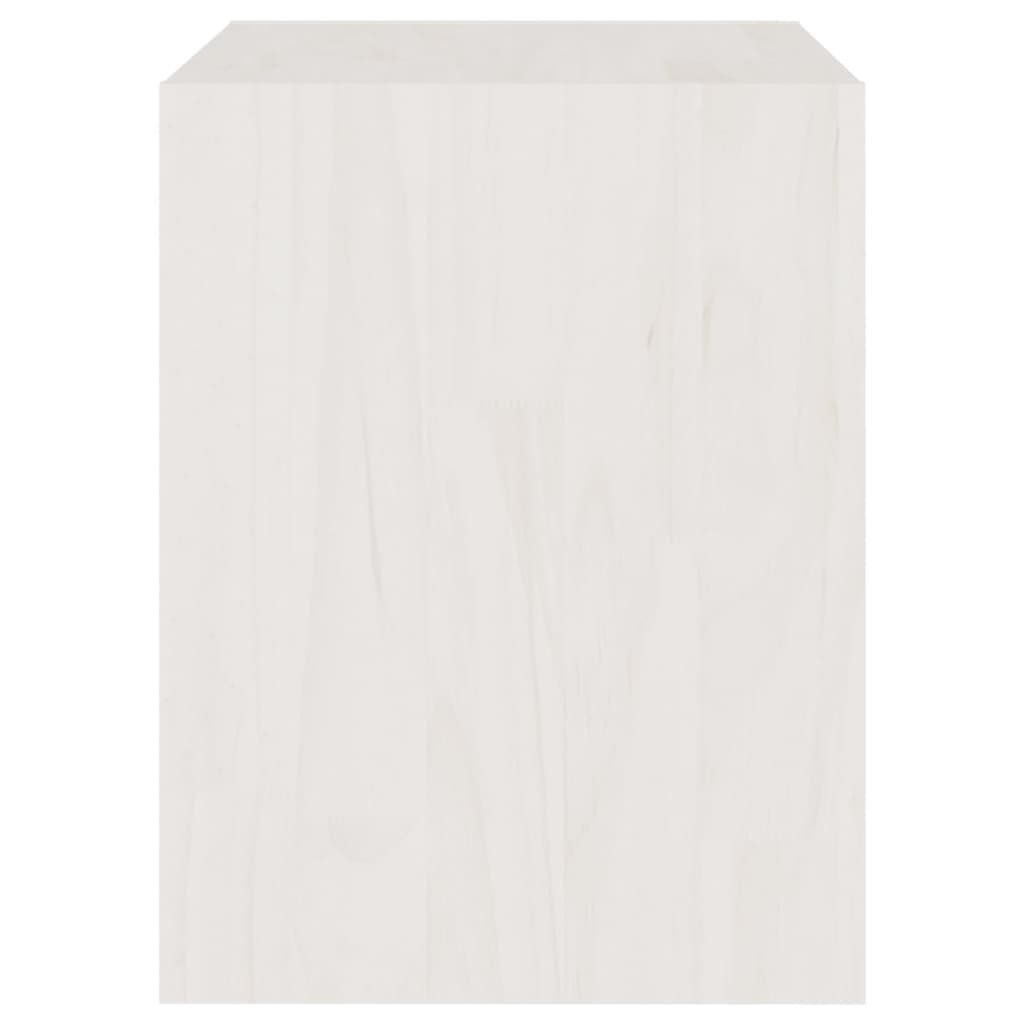Bedside tables 2 pcs 40x30.5x40 cm solid pine white