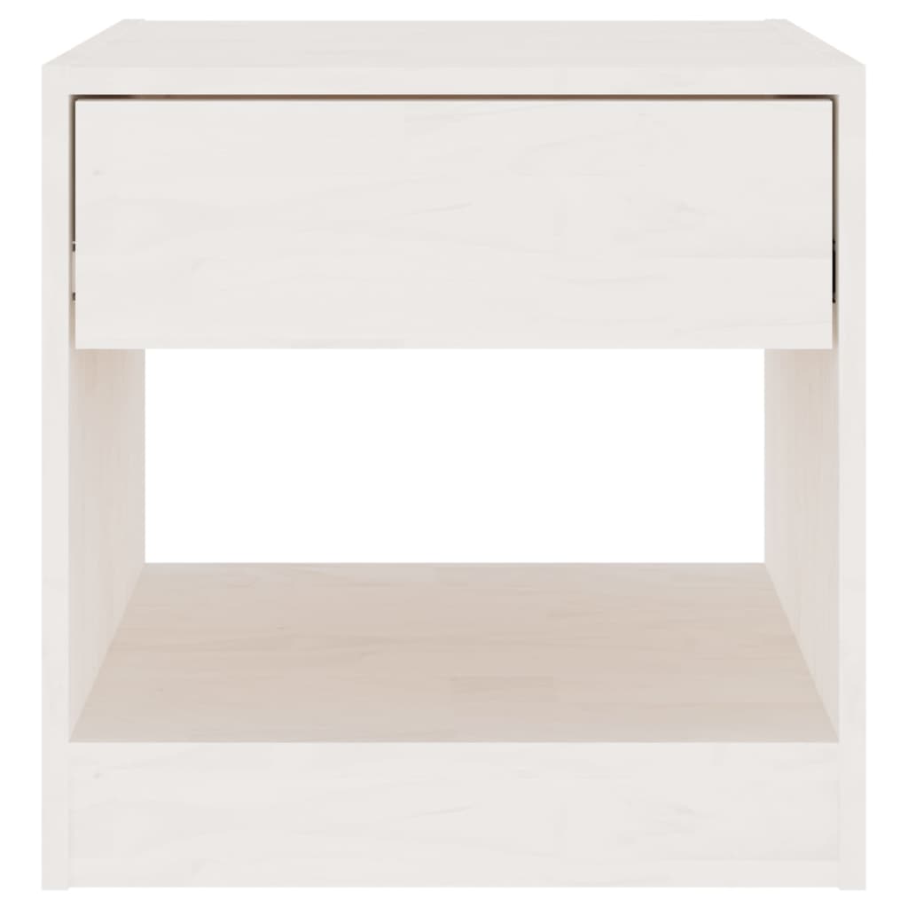 Bedside tables 2 pcs 40x31x40 cm solid pine white