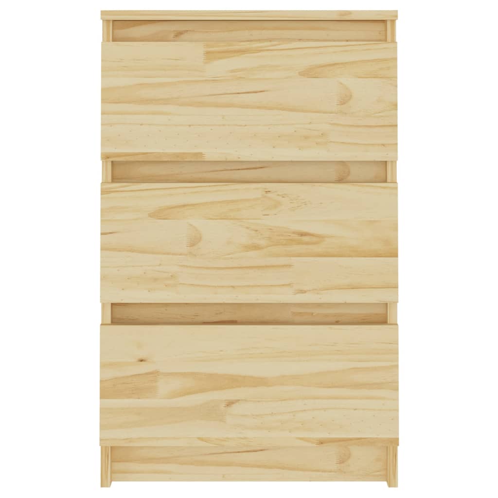 Bedside table 40x29.5x64 cm solid pine wood