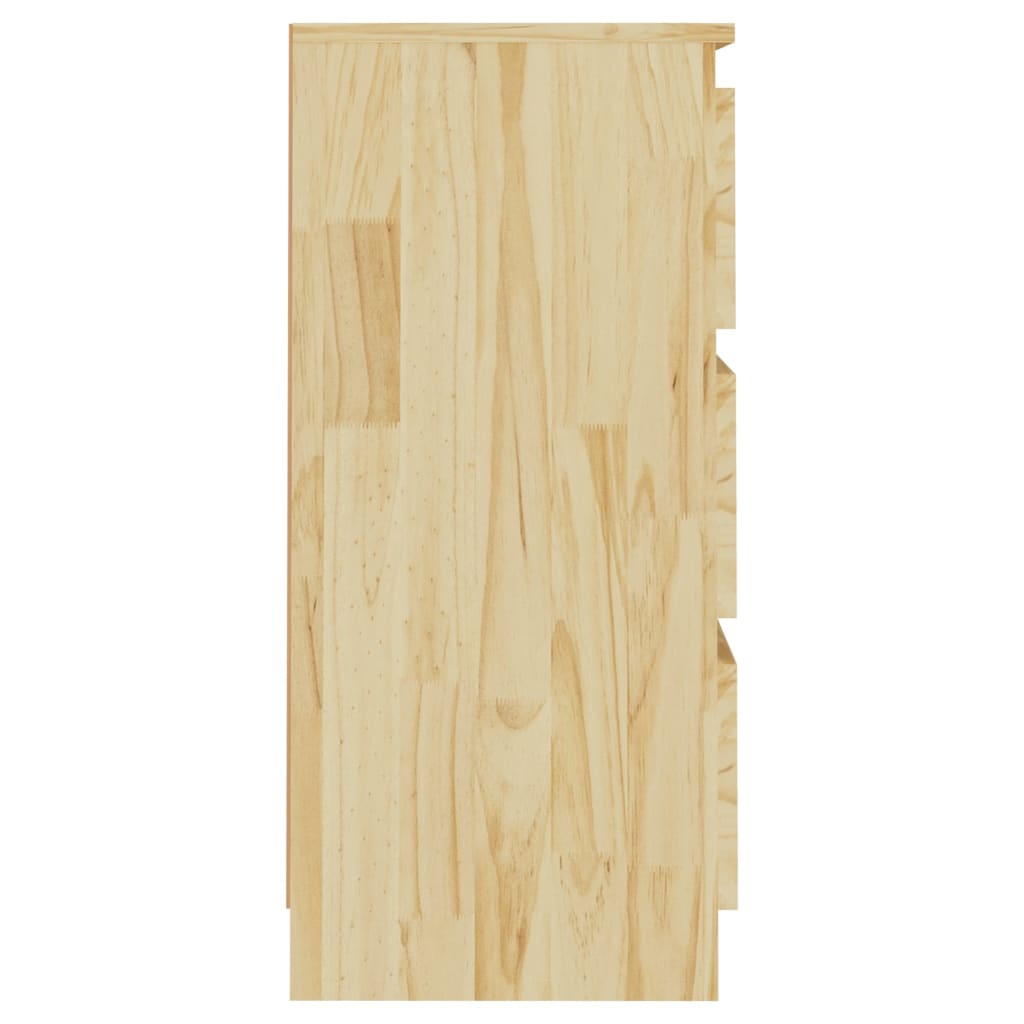 Bedside table 40x29.5x64 cm solid pine wood
