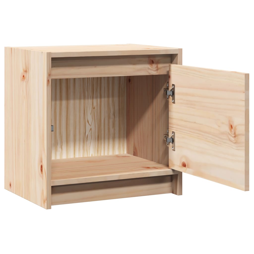 Bedside tables 2 pcs 40x30.5x40 cm solid pine wood