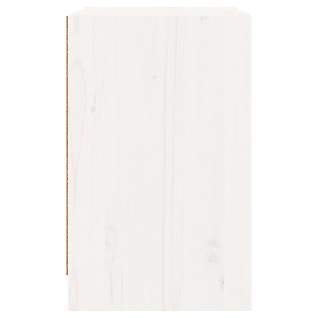 Bedside tables 2 pcs 40x31x50 cm solid pine white