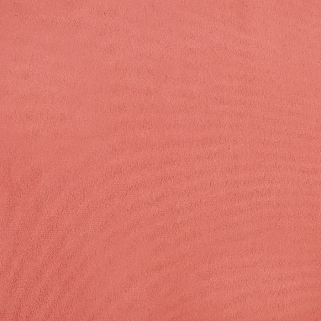 Sofá-cama 2 lugares com duas almofadas veludo rosa
