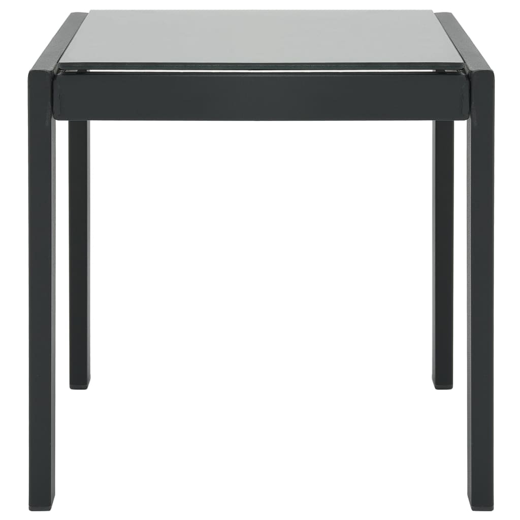 Sun loungers with table 2 pcs textilene and steel