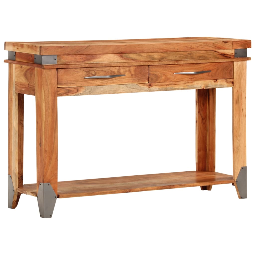 Console table 110x34x74 cm solid acacia wood