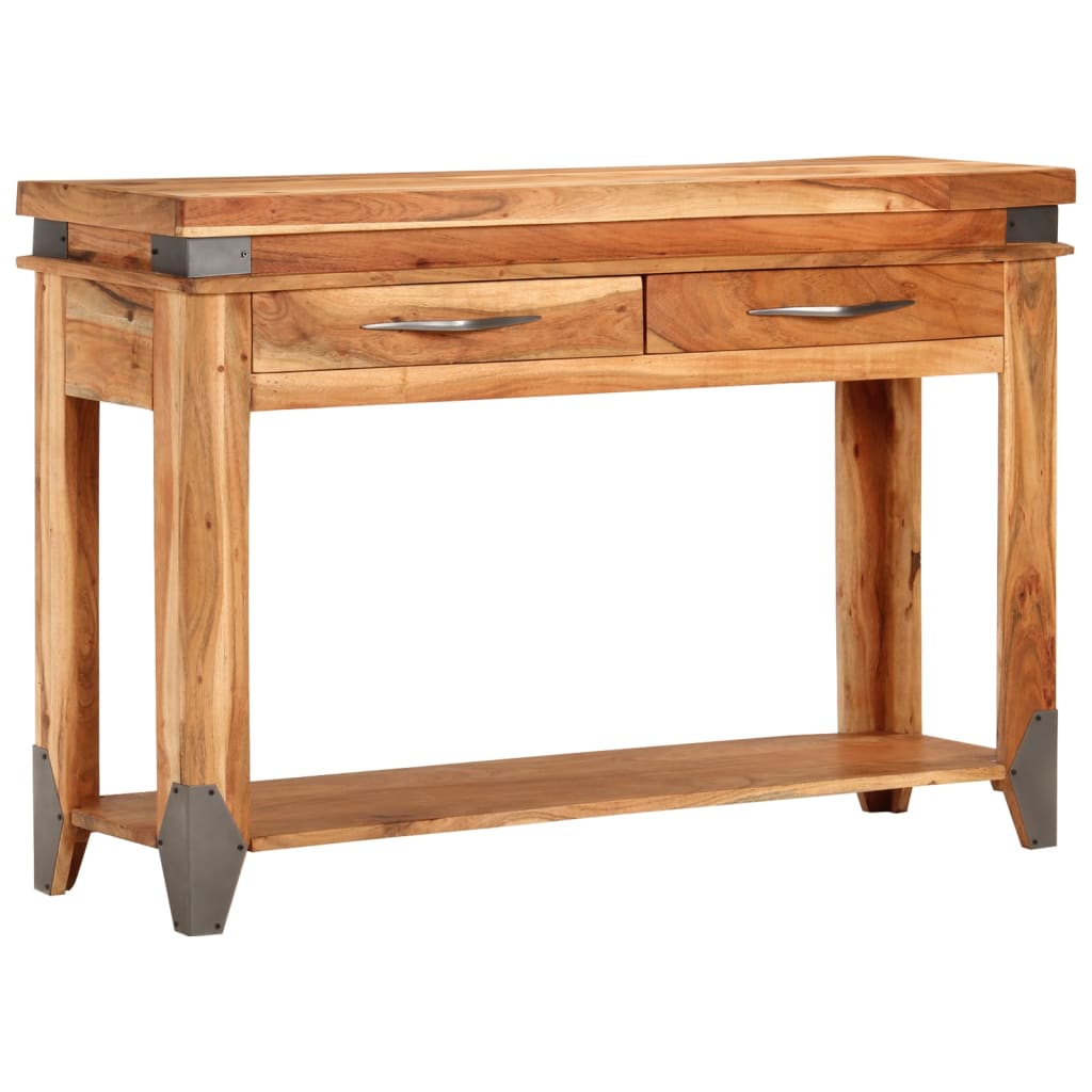 Console table 110x34x74 cm solid acacia wood