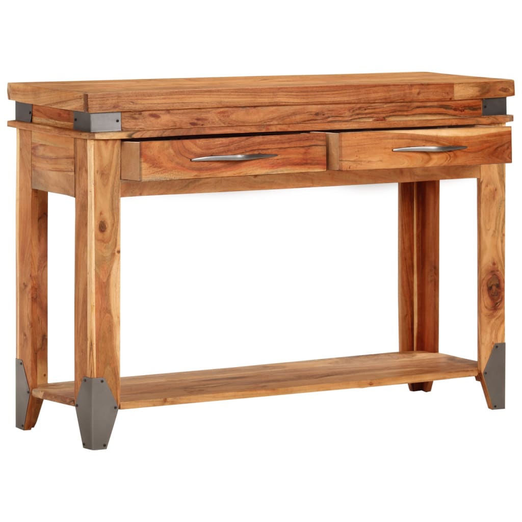 Console table 110x34x74 cm solid acacia wood