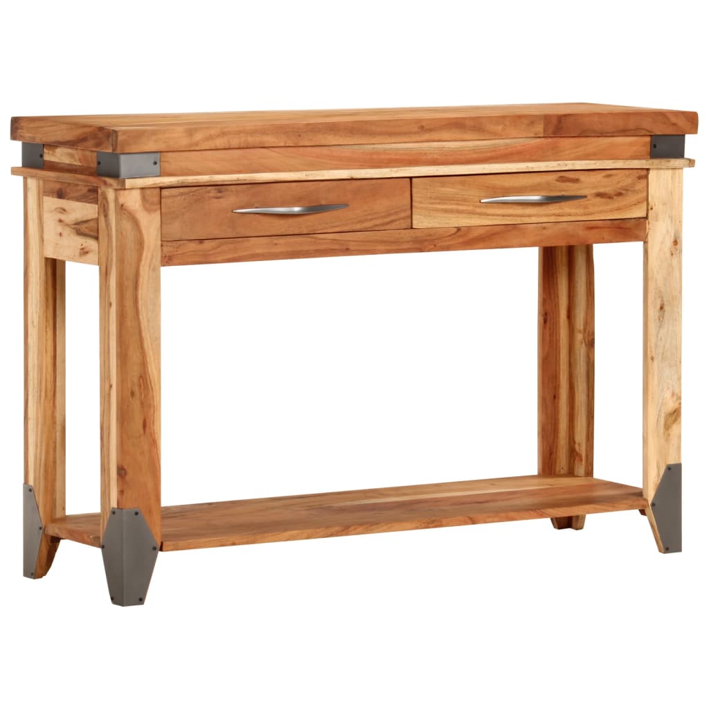 Console table 110x34x74 cm solid acacia wood
