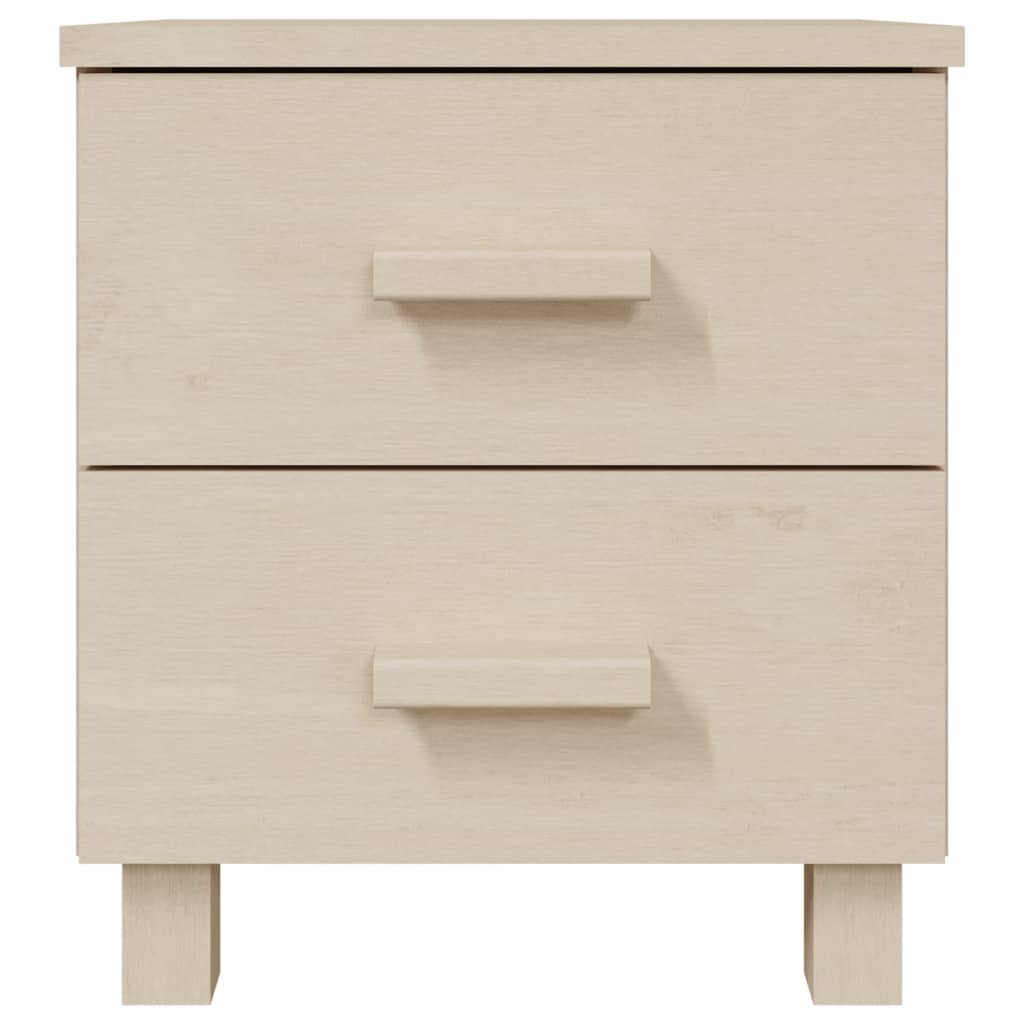 HAMAR 2-piece bedside tables 40x35x44.5 solid pine honey brown