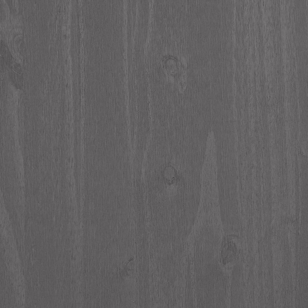 HAMAR bedside table 40x35x62 cm solid pine light grey