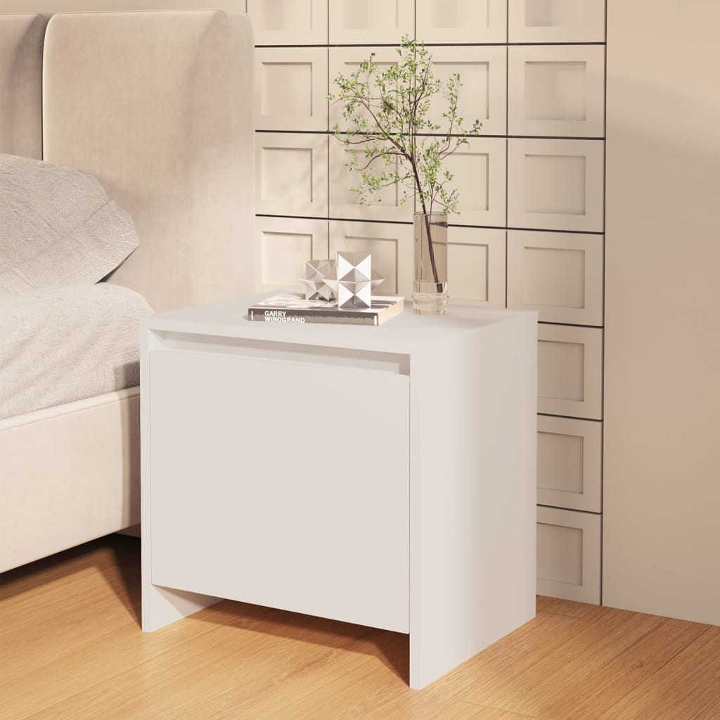 Mesa de cabeceira 45x34x44,5 cm aglomerado branco