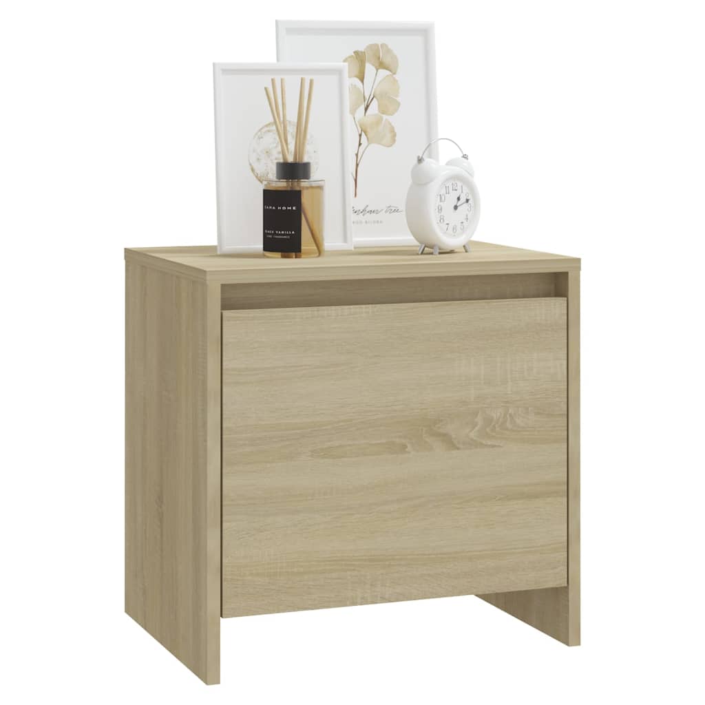 Mesa cabeceira 45x34x44,5cm derivados madeira carvalho sonoma