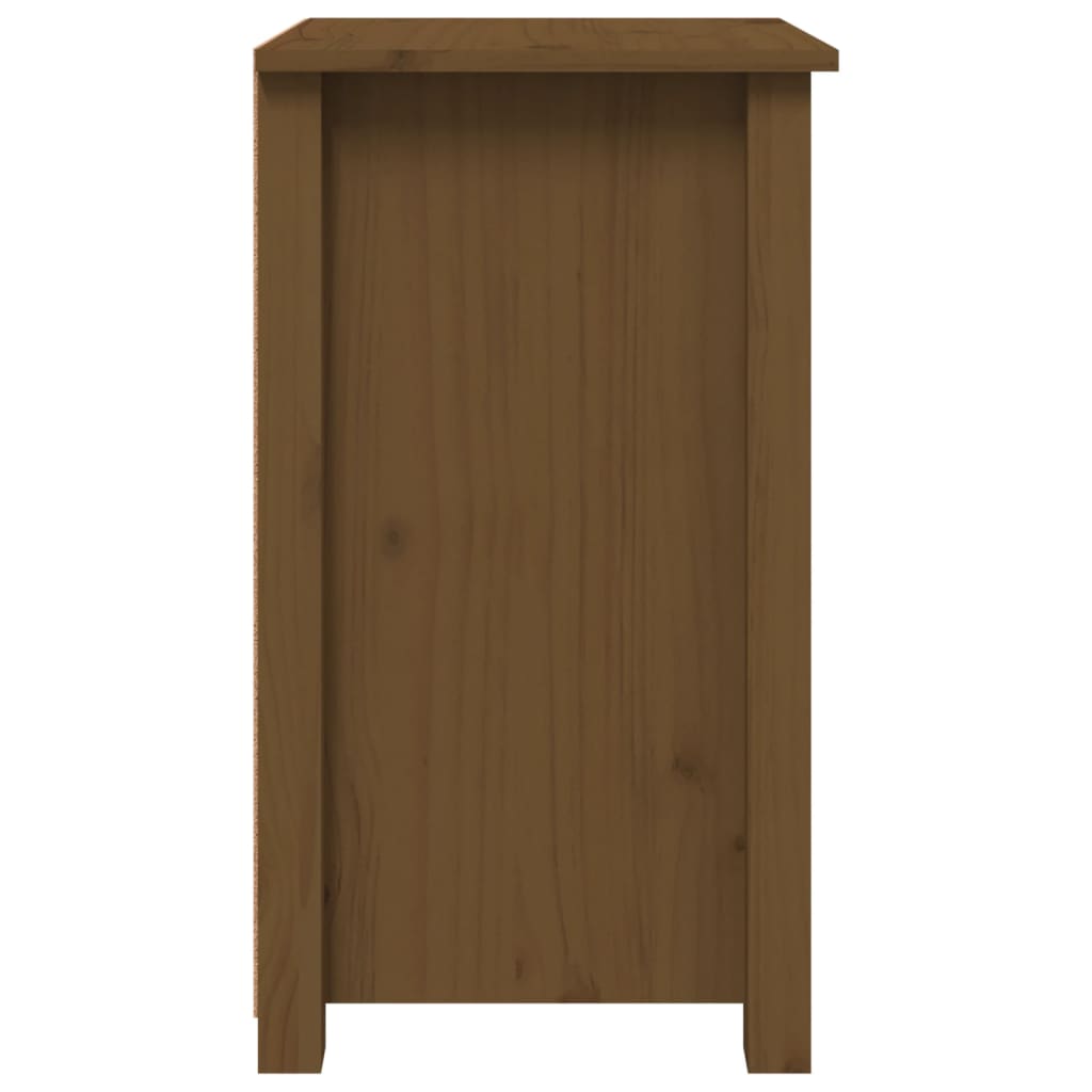 Bedside tables 2pcs 40x35x61.5 cm solid pine honey brown