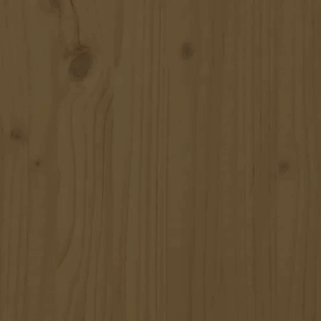 Bedside tables 2pcs 40x35x61.5 cm solid pine honey brown