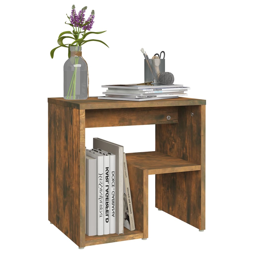 Bedside tables 2 pcs 40x30x40 cm smoked oak wood