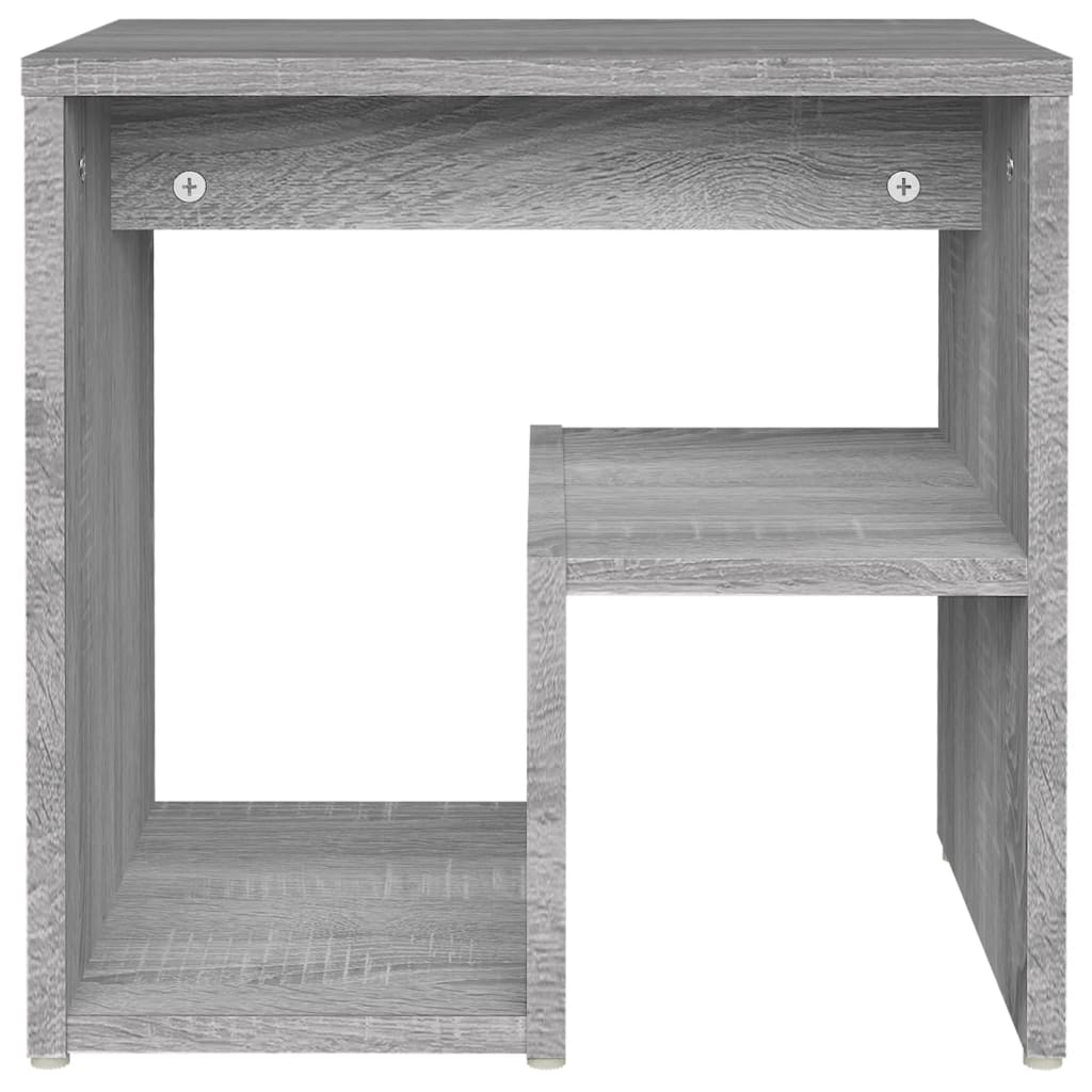 Bedside tables 2 pcs 40x30x40 cm wood processed Sonoma grey