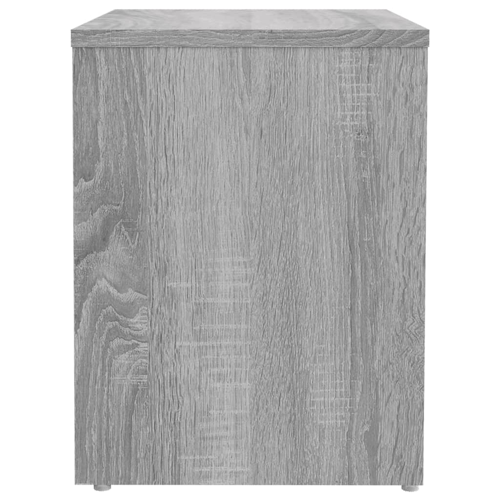 Bedside tables 2 pcs 40x30x40 cm wood processed Sonoma grey